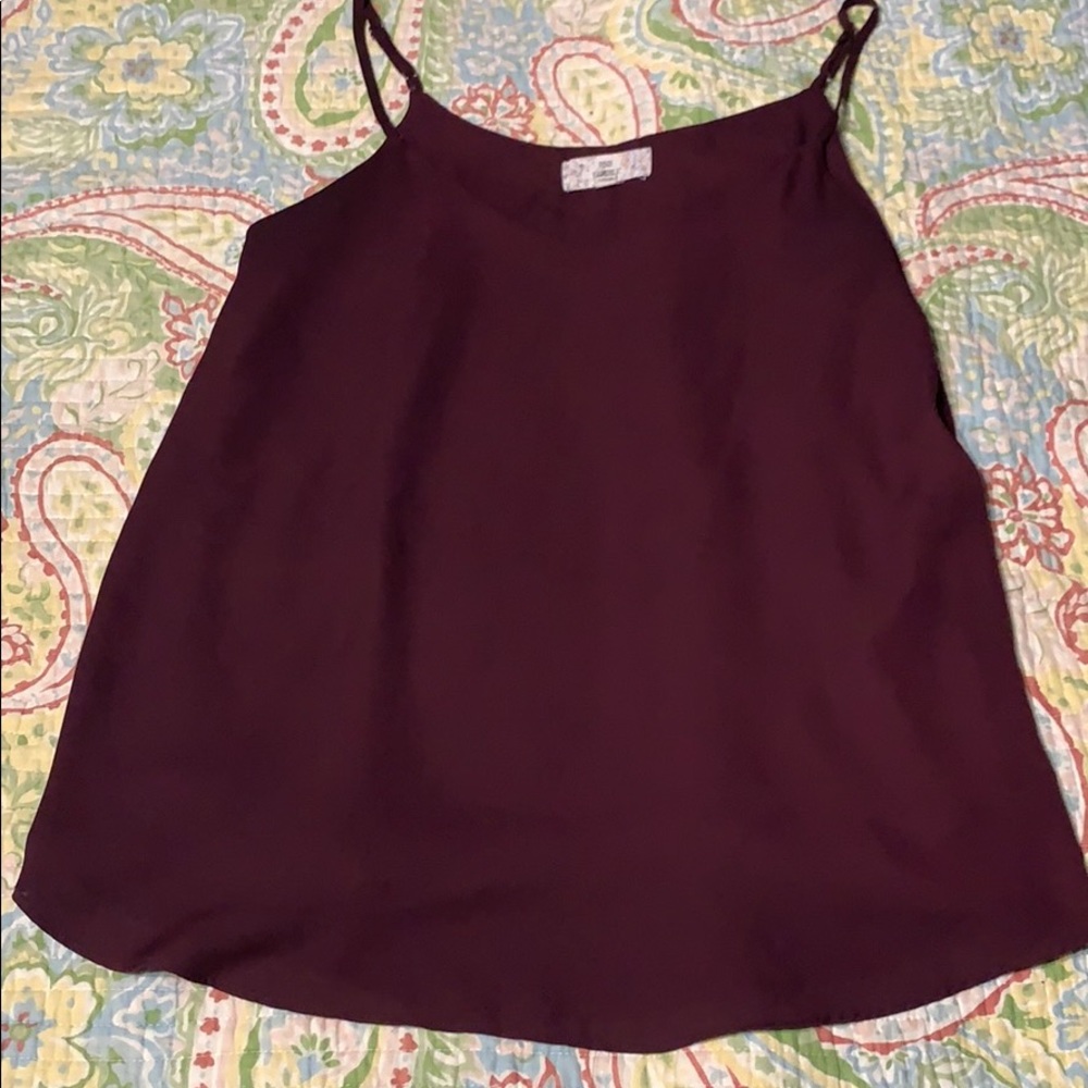 Maroon tank top